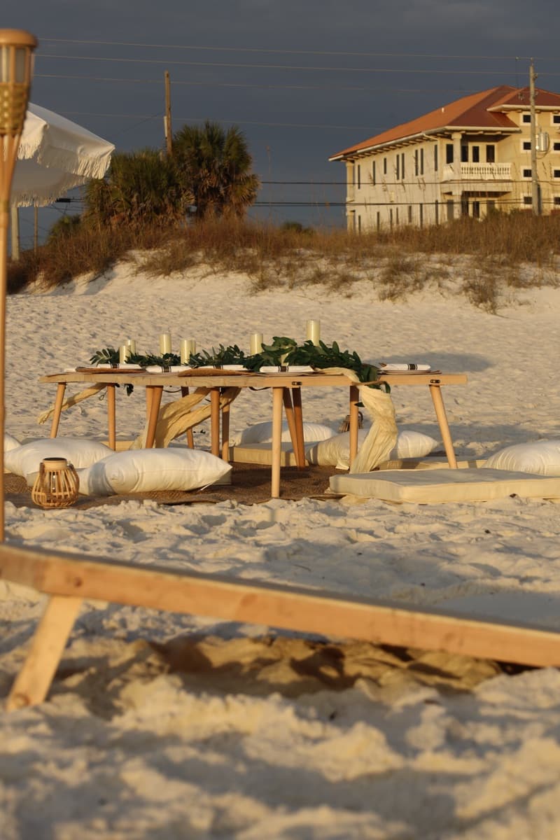 Beach bonfire in WaterColor
