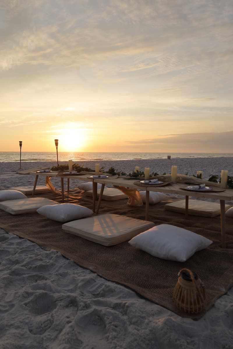 Beach bonfire in Sandestin