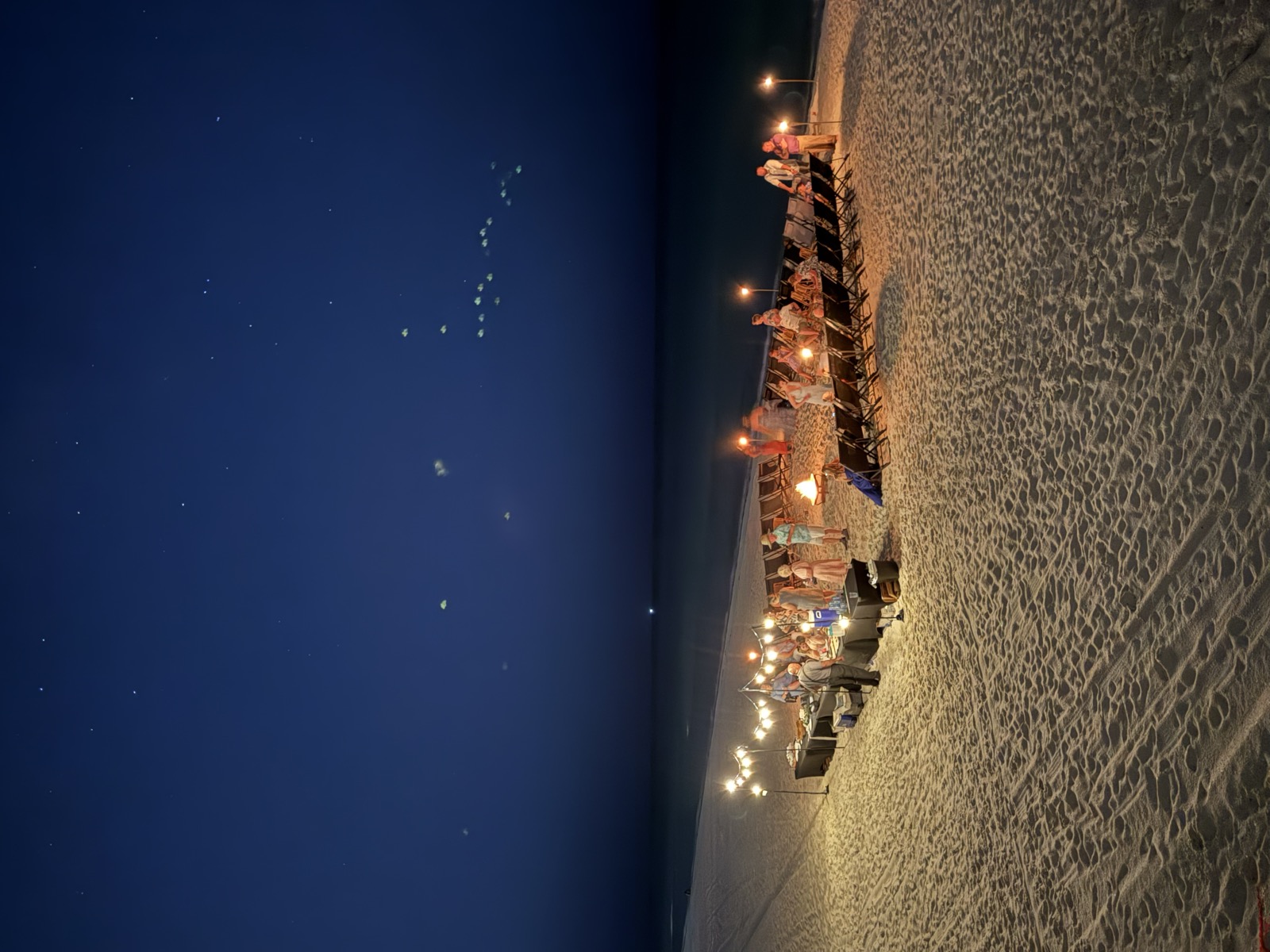 Beach bonfire on the Gulf Coast