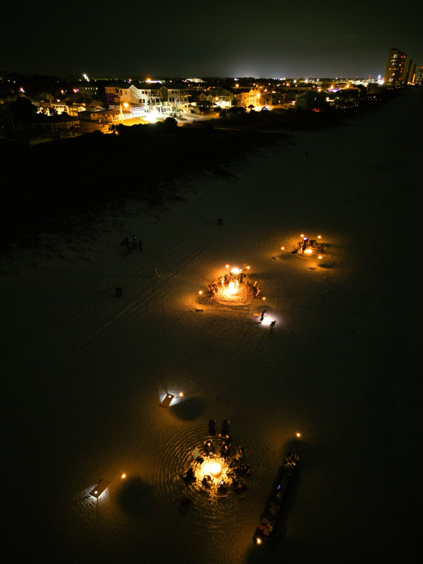 Beach bonfire on the Gulf Coast - 30A and Panama City Beach